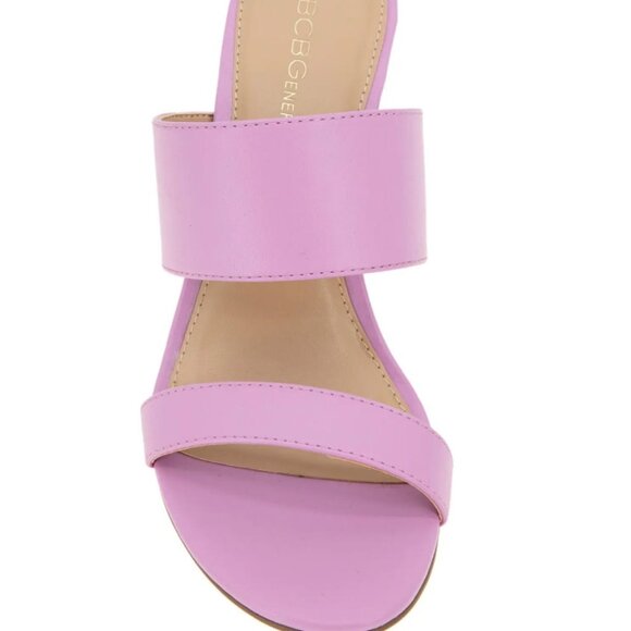 BCBG Walina Lucite Wedge Sandal in Pink Orchid New in Box Size 9.5 - Picture 7 of 13